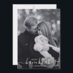 Festividades Cartão com fotos Feliz Feriado de Hanukkah<br><div class="desc">Personalize o texto personalizado acima. Você pode encontrar itens de coordenação adicionais em nossa coleção "Presentes de Chanucá e Menorah".</div>