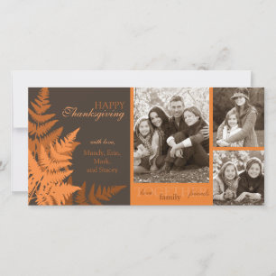 Festividades Cartão com fotos Fern de outubro