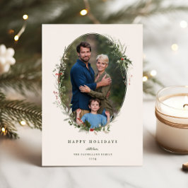 Festividades Cartão com fotos Festivo Feriado de Frame Flat