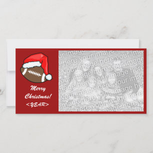 Festividades Cartão com fotos - Futebol de Natal