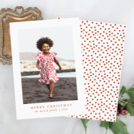 Festividades Cartão com fotos Impressão de Natal Feliz Clássico