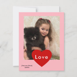 Festividades cartão com fotos moderno do dia de os namorados, n