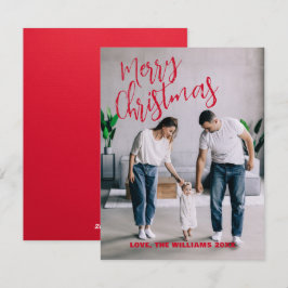 Festividades Cartão com fotos Moderno Minimalista da Família de