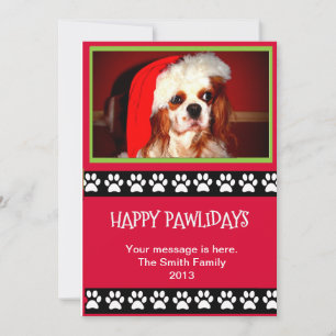 Festividades Cartão com fotos Personalizável de Feriado - Feliz