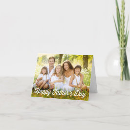Festividades Cartão com fotos simples do Dia de os pais moderno