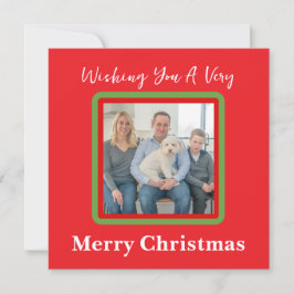 Festividades Cartão com fotos Vermelho de Árvores de Inverno co