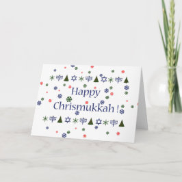 Festividades Cartão combinado de Hanukkah do Natal