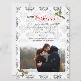 Festividades Cartão Cristão Religioso de Foto John 3:16