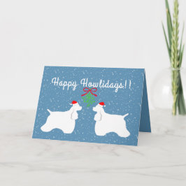 Festividades Cartão customizável do feriado de cocker spaniel