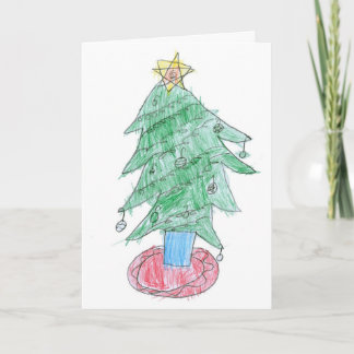 Festividades Cartão da árvore de Natal