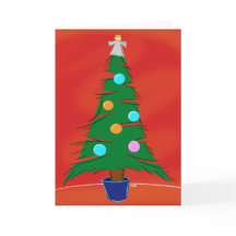 Cartão da árvore de Natal