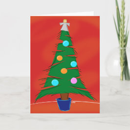 Festividades Cartão da árvore de Natal