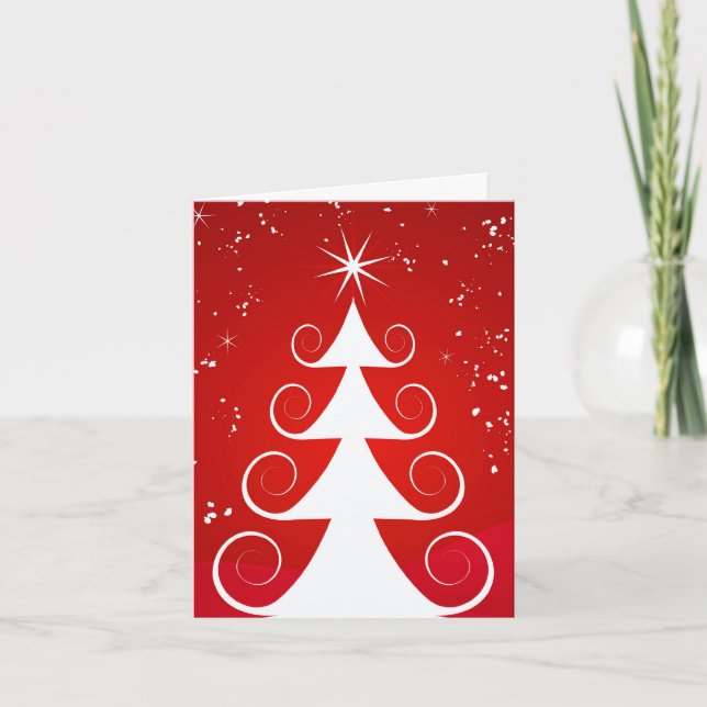 Festividades Cartão da árvore de Natal (Frente)
