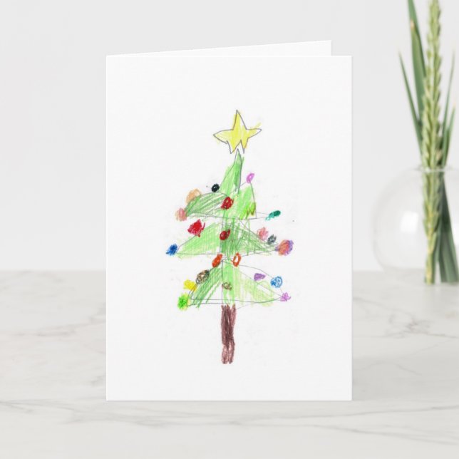 Festividades Cartão da árvore de Natal (Frente)