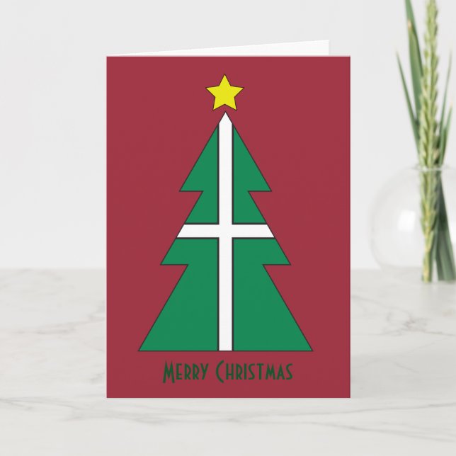 Festividades Cartão da árvore de Natal de Devon (Frente)