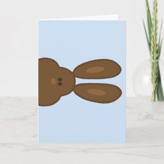 Festividades Cartão da cara do coelhinho da Páscoa de Brown