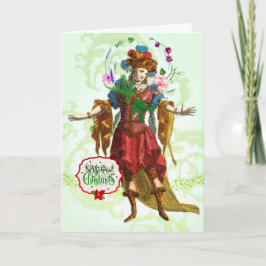 Festividades Cartão da fada de Yuletide