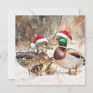 Festividades Cartão da Família de Pato