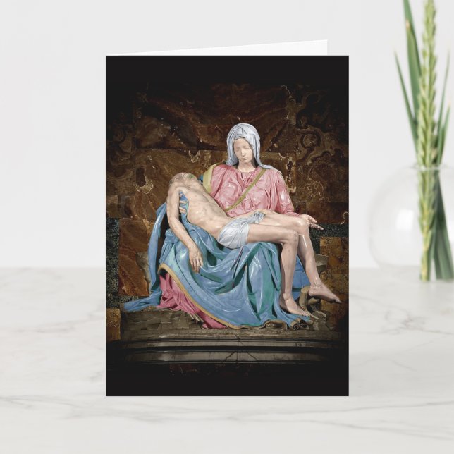 FESTIVIDADES CARTÃO DA PIETÀ DE MICHELANGELO (Frente)