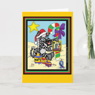 Festividades Cartão da zebra de HRB EDS