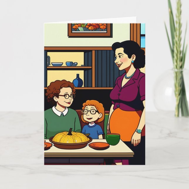 Festividades Cartão de Ação de Graças (Frente)