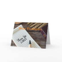 Cartão de Ação de Graças Cristão