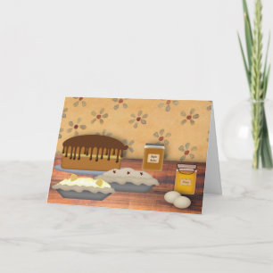 Festividades Cartão de Ação de Graças de Desserts