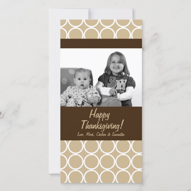 Festividades Cartão de Ação de Graças de Folhagem de Árvore de  (Frente)