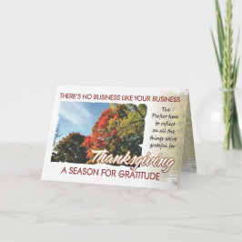 Festividades Cartão de Ação de Graças do Cliente 1