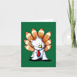 Festividades Cartão de Ação de Graças KiniArt Westie
