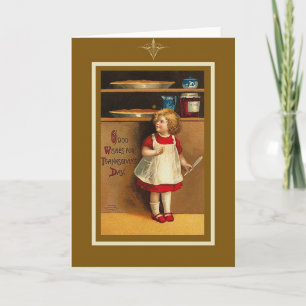 Festividades Cartão de Ação de Graças Vintage
