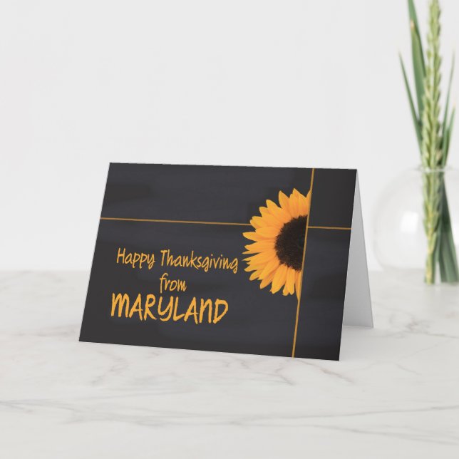 Festividades Cartão de Ação de Maryland (Frente)