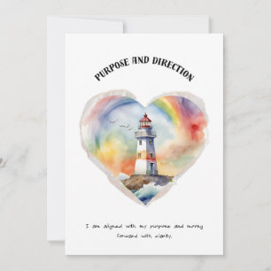 Festividades Cartão de Afirmação Positivo para Fins e Direção