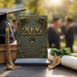 Festividades Cartão de Agradecimento de Formatura com Design de