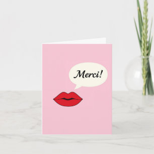 Festividades Cartão de Agradecimento Merci