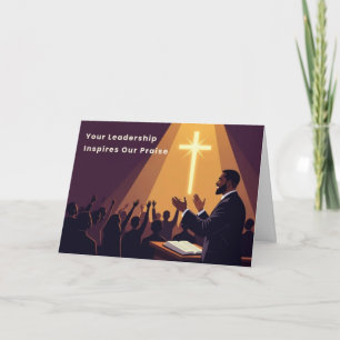 Festividades Cartão de Agradecimento para Pastor