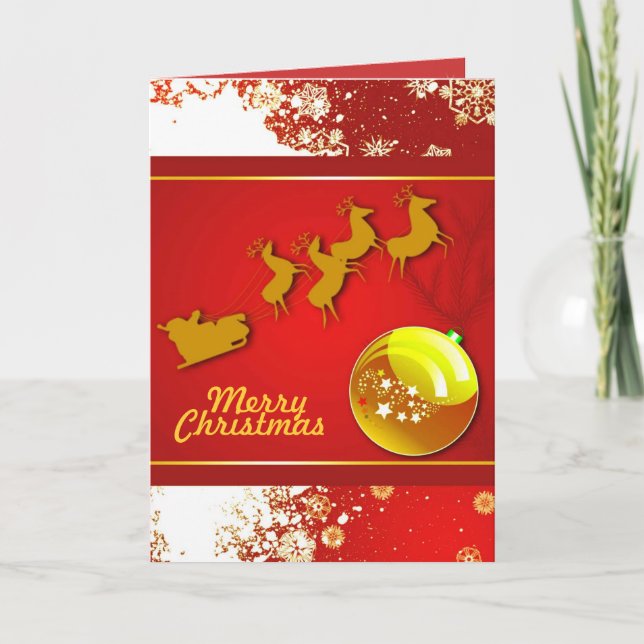 Festividades Cartão de Alegria de Natal (Frente)