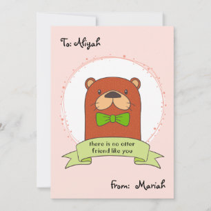 Festividades Cartão de Amizade para Crianças Simples