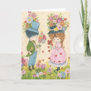 Festividades Cartão de Amor de Vintage Doce