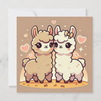Festividades Cartão de Amor do Llama