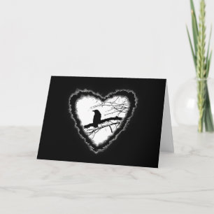 Festividades Cartão de Amor Romance de Namorados Cardíaco Raven
