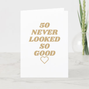 Festividades Cartão de Aniversário 50 nunca pareceu tão bom