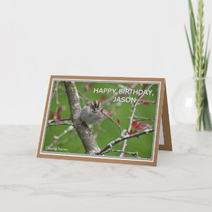 Festividades Cartão de Aniversário Bela Natureza Personalizado