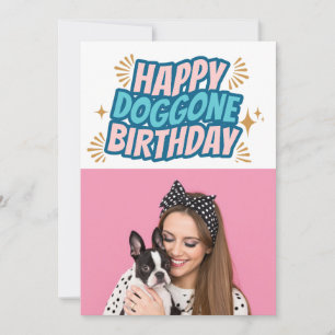 Festividades Cartão de aniversário com foto personalizada 'Feli