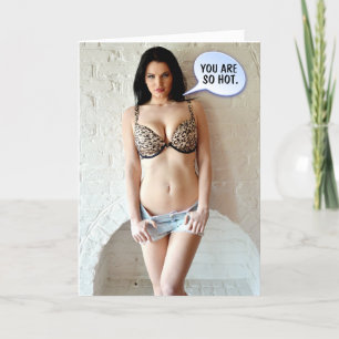 FESTIVIDADES CARTÃO DE ANIVERSÁRIO DA GAROTA WILD BIKINI