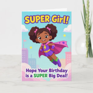 Festividades Cartão de Aniversário da Super Girl