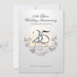 Festividades Cartão de Aniversário de 25 Anos de Casamento – Ce