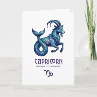 Festividades Cartão de Aniversário de Capricórnio