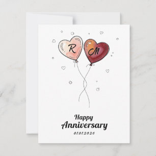 Festividades Cartão de Aniversário de Coração Personalizado Fof