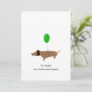 Festividades Cartão de Aniversário de Dachshund para Pais de An